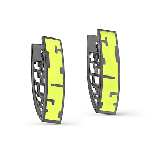 Серьги с английским замком из серебра