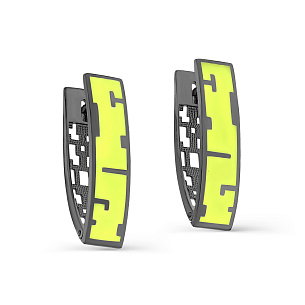 Серьги с английским замком из серебра