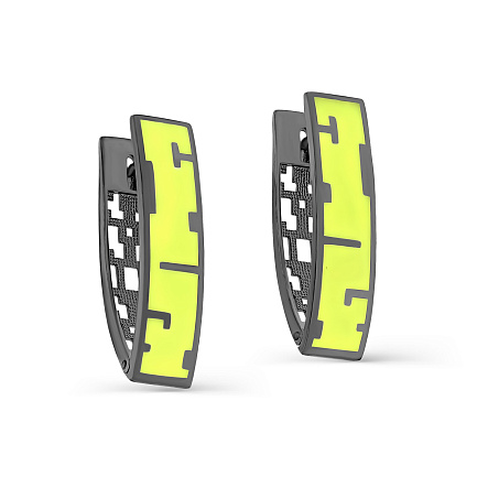 Серьги с английским замком из серебра