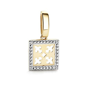 Подвеска из желтого золота с бриллиантами