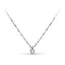 Колье из белого золота с бриллиантом