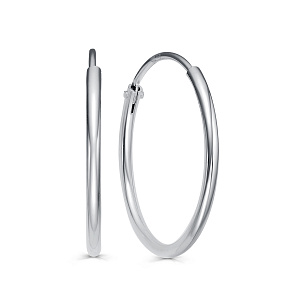 Серьги с английским замком из серебра