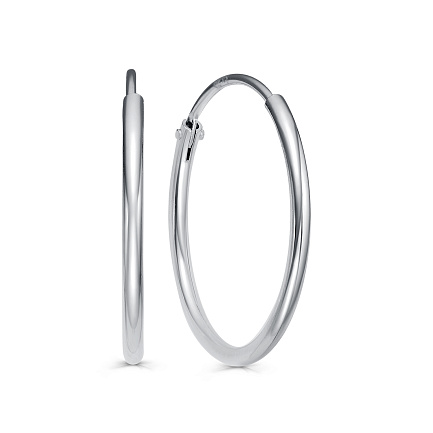 Серьги с английским замком из серебра