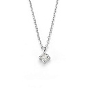 Колье из белого золота с бриллиантом