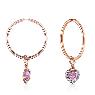 Конго из серебра с фианитом и золочением