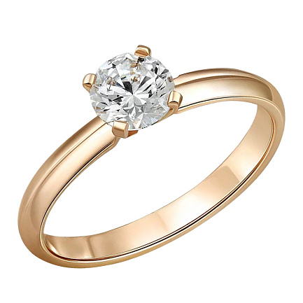 Кольцо из золота с бриллиантом