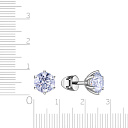 Серьги из белого золота с бриллиантами