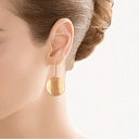 Серьги из серебра с позолотой