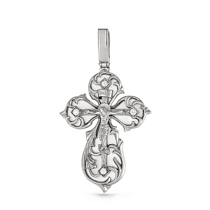 Подвеска из серебра с фианитами