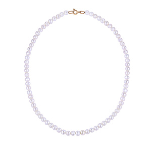 Бусы из красного золота с жемчугом