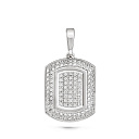 Подвеска из серебра с фианитами