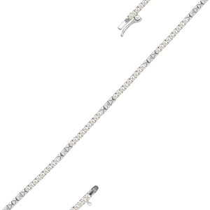 Браслет из белого золота с бриллиантами