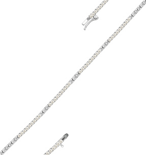 Браслет из белого золота с бриллиантом