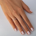 Кольцо из белого золота с бриллиантами