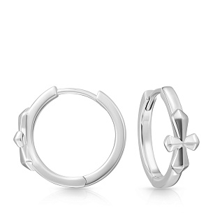 Серьги конго из серебра