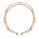 Кольцо из серебра с позолотой, фианитом