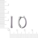 Серьги с английским замком из серебра с аметистом