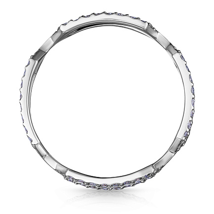 Кольцо из белого золота с бриллиантами