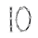 Серьги из белого золота с бриллиантами