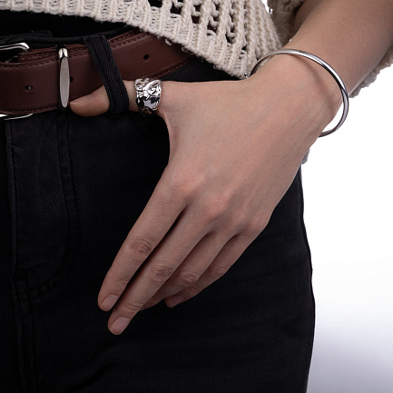 Браслет декоративный из серебра