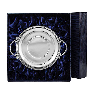 Блюдце из серебра