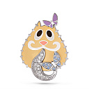 Подвеска из серебра с фианитами