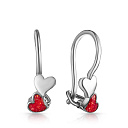 Серьги детские из серебра с эмалью