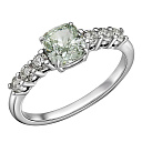 Кольцо из белого золота с бриллиантами