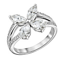 Кольцо из белого золота с бриллиантами