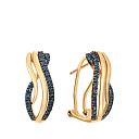 Серьги из желтого золота