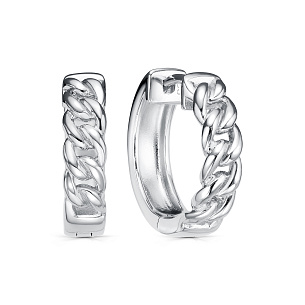 Серьги с английским замком из серебра