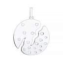 Подвеска из серебра с фианитом