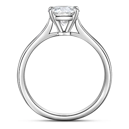 Кольцо из белого золота с бриллиантом