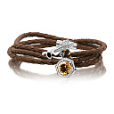 Браслет декоративный из серебра с фианитами