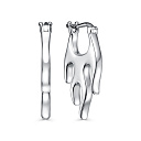 Серьги с английским замком из серебра