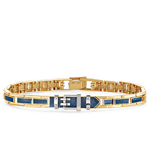 Браслет из желтого золота с бриллиантами