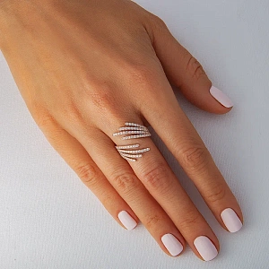 Кольцо из золота с бриллиантами