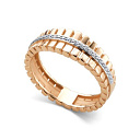 Кольцо из красного золота с бриллиантами