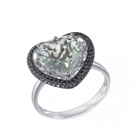 Кольцо из белого золота