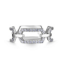 Кольцо из белого золота с бриллиантами