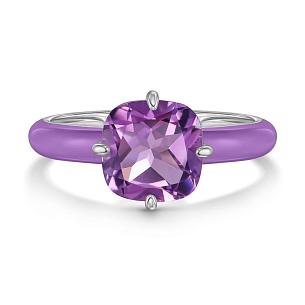 Кольцо из серебра с эмалью