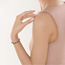 Браслет декоративный из серебра с керамикой