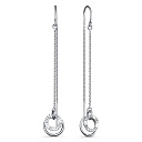 Серьги с английским замком из серебра