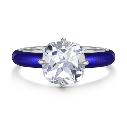 Кольцо из серебра с эмалью