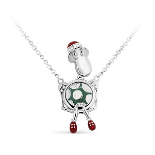 Колье из серебра с фианитом