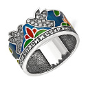 Кольцо из серебра с фианитами