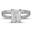 Кольцо из белого золота с бриллиантами