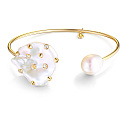 Браслет декоративный из белого золота с бриллиантами