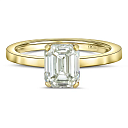 Кольцо из желтого золота с бриллиантом