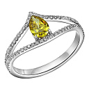 Кольцо из белого золота с бриллиантами